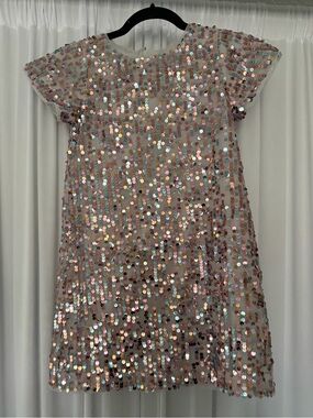 GAP | Dresses | Gap Shimmering Gold Sequin Kids Dress | Poshmark